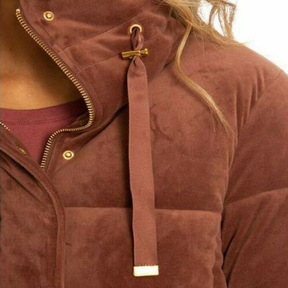 Isaac Mizrahi Ladies' Velvet Puffer Jacket - Picture 3 of 9